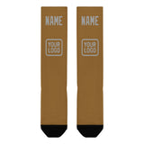 Custom Khaki Gray Knee-High Sock