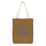 Custom Khaki Gray Canvas Tote Bag