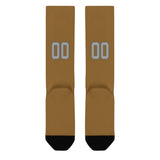 Custom Khaki Gray Knee-High Sock