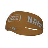 Custom Khaki Gray Sports headband