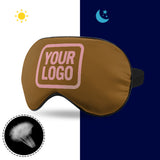 Custom Khaki Light Pink Sleep Mask