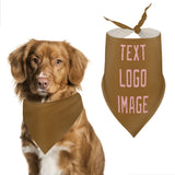 Custom Khaki Light Pink Pet Scarf
