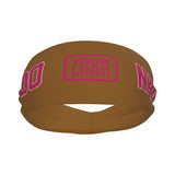 Custom Khaki Pink Sports headband