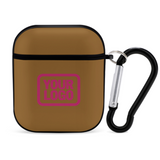 Custom Khaki Pink AirPods Case