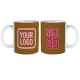 Custom Khaki Pink Mug