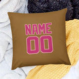 Custom Khaki Pink Pillowcase