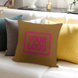 Custom Khaki Pink Pillowcase