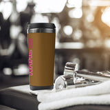 Custom Khaki Pink Stainless Steel Water Cup