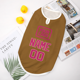 Custom Khaki Pink Pet Vest