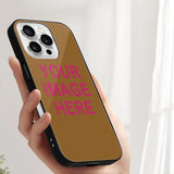 Custom Khaki Pink Phone Case