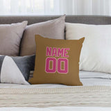 Custom Khaki Pink Pillowcase