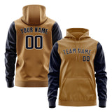 Custom Khaki Navy Hoodie