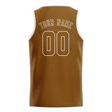 Custom Khaki & Khaki Colors Design Sports Basketball Jersey