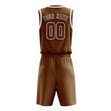 Custom Khaki Khaki Basketball Set