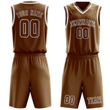 Custom Khaki Khaki Basketball Set