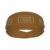 Custom Khaki Light Khaki Sports headband