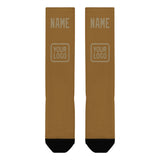 Custom Khaki Light Khaki Knee-High Sock