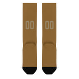 Custom Khaki Light Khaki Knee-High Sock