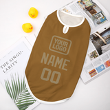 Custom Khaki Light Khaki Pet Vest