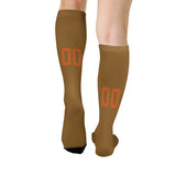 Custom Khaki Orange Knee-High Sock