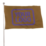 Custom Khaki Light Purple Flag