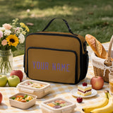 Custom Khaki Light Purple Lunch Bag
