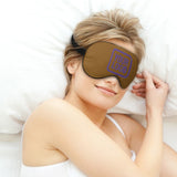 Custom Khaki Light Purple Sleep Mask