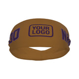 Custom Khaki Purple Sports headband