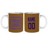 Custom Khaki Purple Mug