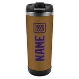 Custom Khaki Purple Stainless Steel Water Cup