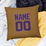 Custom Khaki Purple Pillowcase