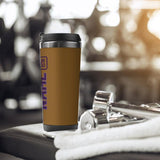 Custom Khaki Purple Stainless Steel Water Cup