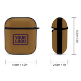 Custom Khaki Purple AirPods Case
