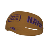 Custom Khaki Purple Sports headband