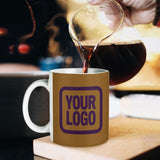 Custom Khaki Purple Mug