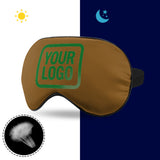 Custom Khaki Emerald Green Sleep Mask
