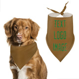 Custom Khaki Emerald Green Pet Scarf