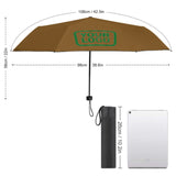 Custom Khaki Emerald Green Automatic Umbrella