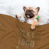 Custom Khaki Light Khaki Pet Blanket