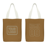 Custom Khaki Khaki Canvas Tote Bag
