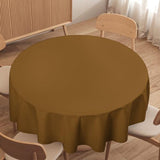 Custom Khaki Khaki Round Table Cloth