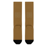 Custom Khaki Khaki Knee-High Sock