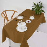 Custom Khaki Light Khaki Square Table Cloth