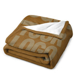 Custom Khaki Light Khaki Blanket