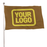 Custom Khaki Light Yellow Flag