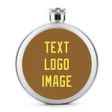 Custom Khaki Light Yellow Hip Flask