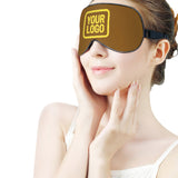Custom Khaki Light Yellow Sleep Mask