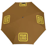 Custom Khaki Light Yellow Automatic Umbrella