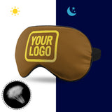 Custom Khaki Light Yellow Sleep Mask