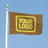 Custom Khaki Light Yellow Flag